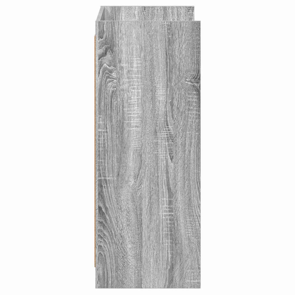 Schuhschrank mit Tür Grau Sonoma 48 x 36 x 92 cm Holzwerkstoff