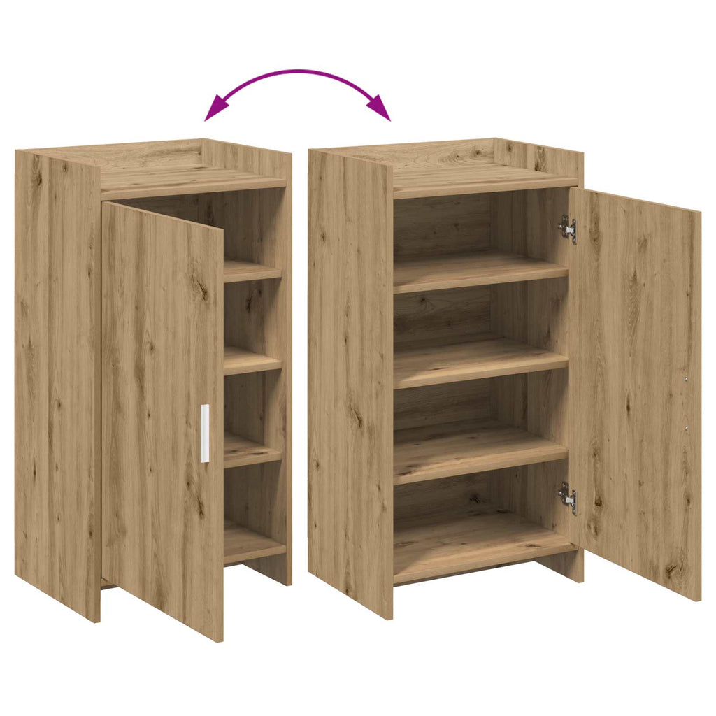 Schuhschrank Artisan-Eiche 48 x 36 x 92 cm Holzwerkstoff