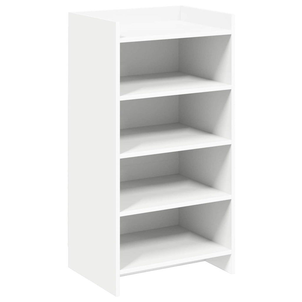 Schuhschrank mit Speicher Weiß 48 x 36 x 92 cm Holzwerkstoff