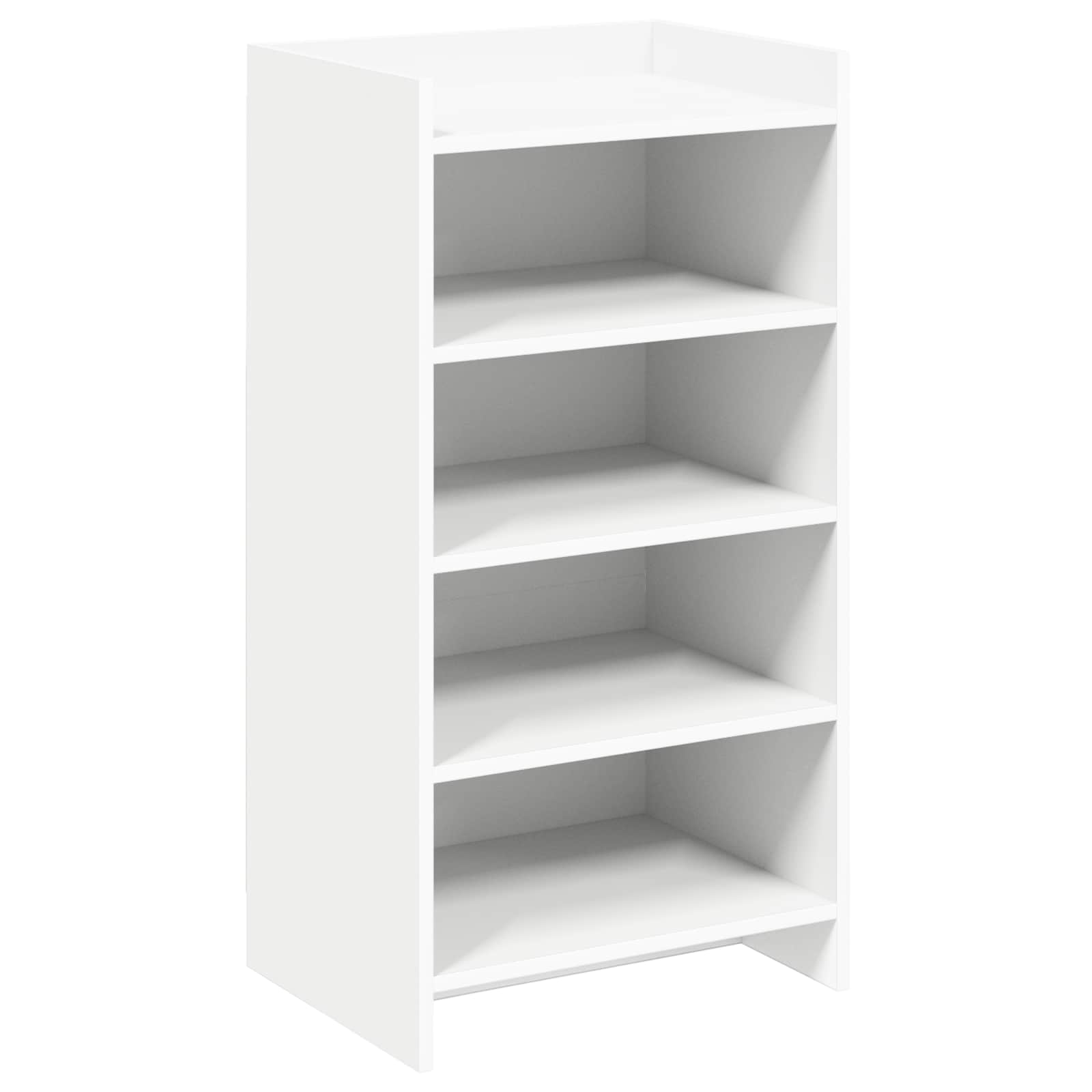 Schuhschrank mit Speicher Weiß 48 x 36 x 92 cm Holzwerkstoff