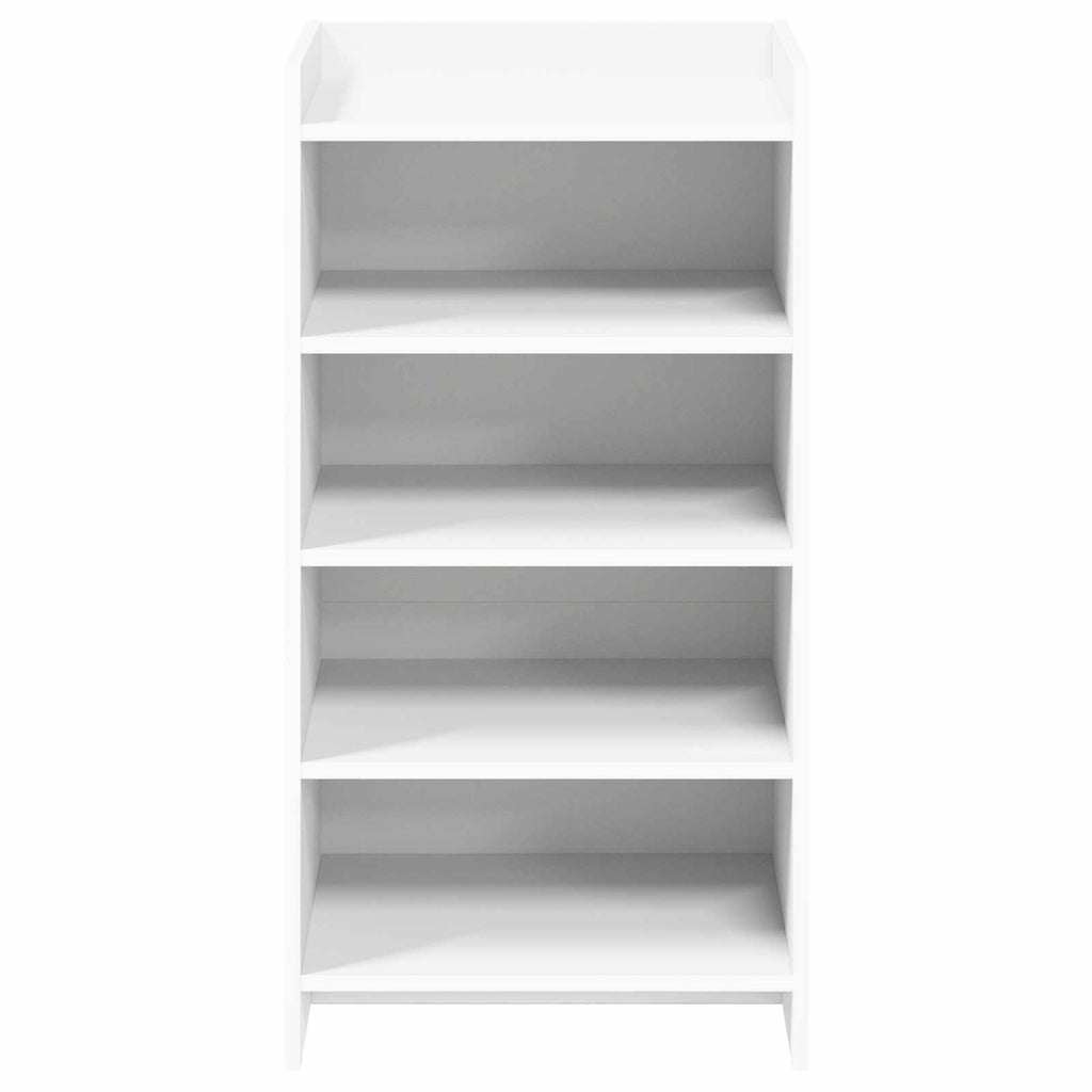 Schuhschrank mit Speicher Weiß 48 x 36 x 92 cm Holzwerkstoff