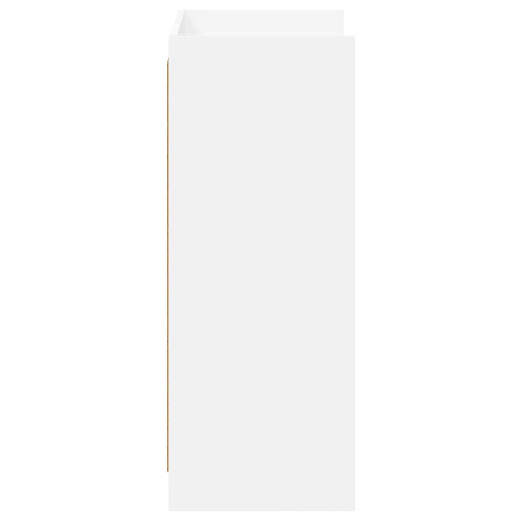 Schuhschrank mit Speicher Weiß 48 x 36 x 92 cm Holzwerkstoff