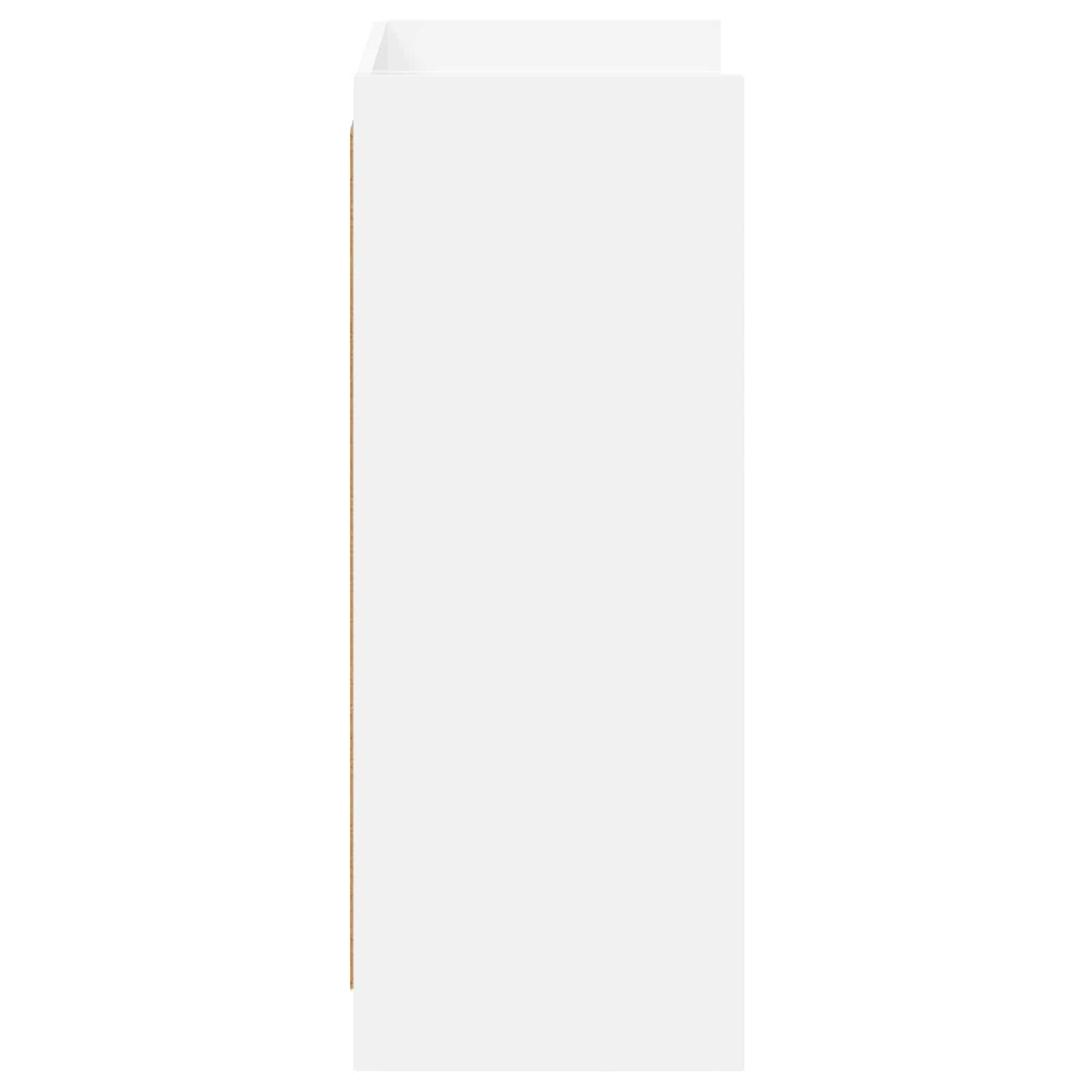 Schuhschrank mit Speicher Weiß 48 x 36 x 92 cm Holzwerkstoff
