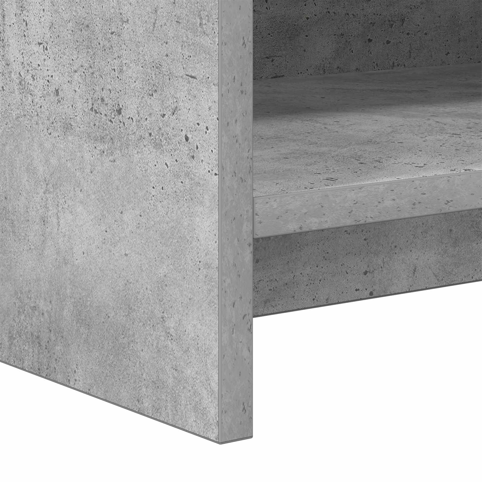 Schuhschrank Betongrau 48 x 36 x 92 cm Holzwerkstoff