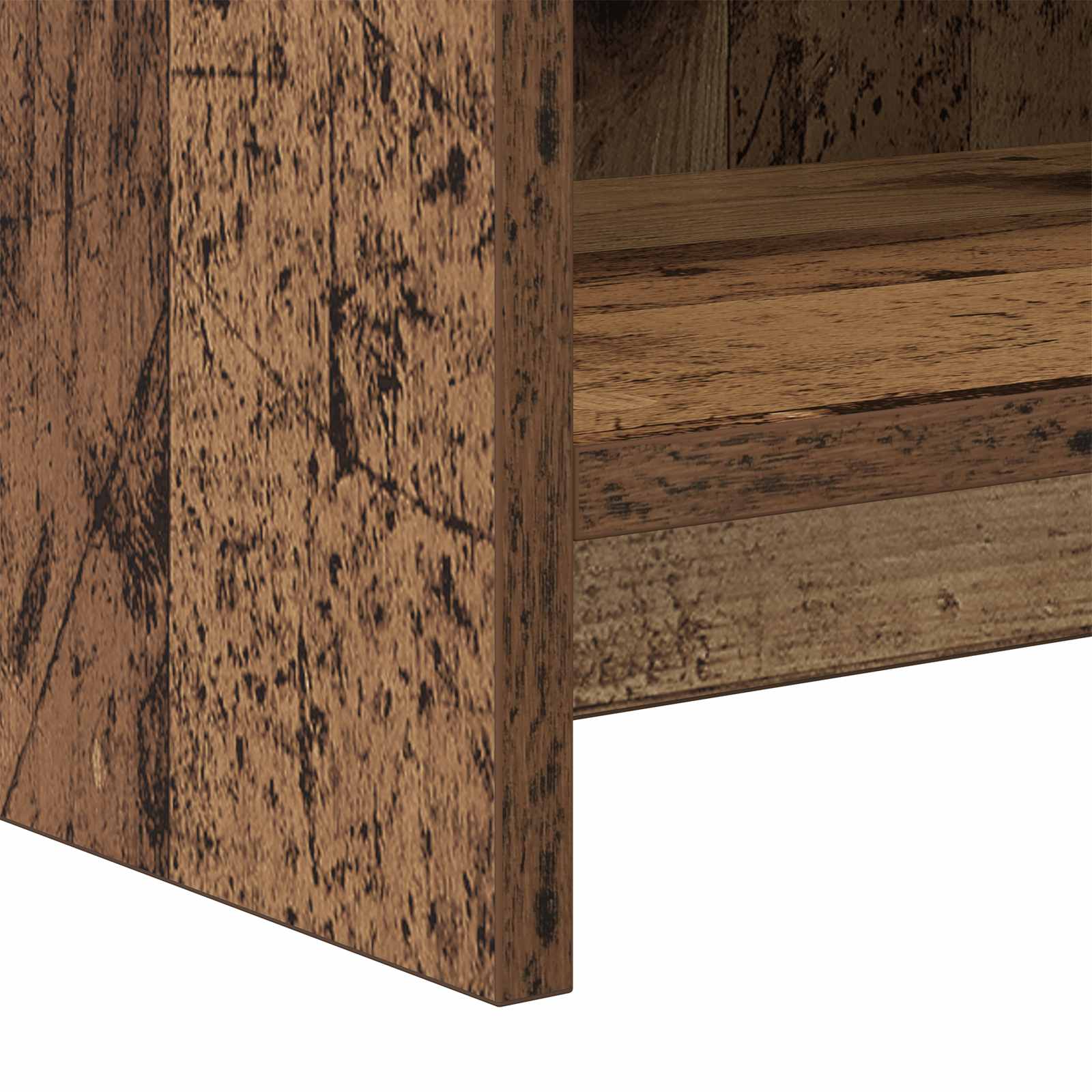 Schuhschrank mit Speicher Altholz 48 x 36 x 92 cm Holzwerkstoff