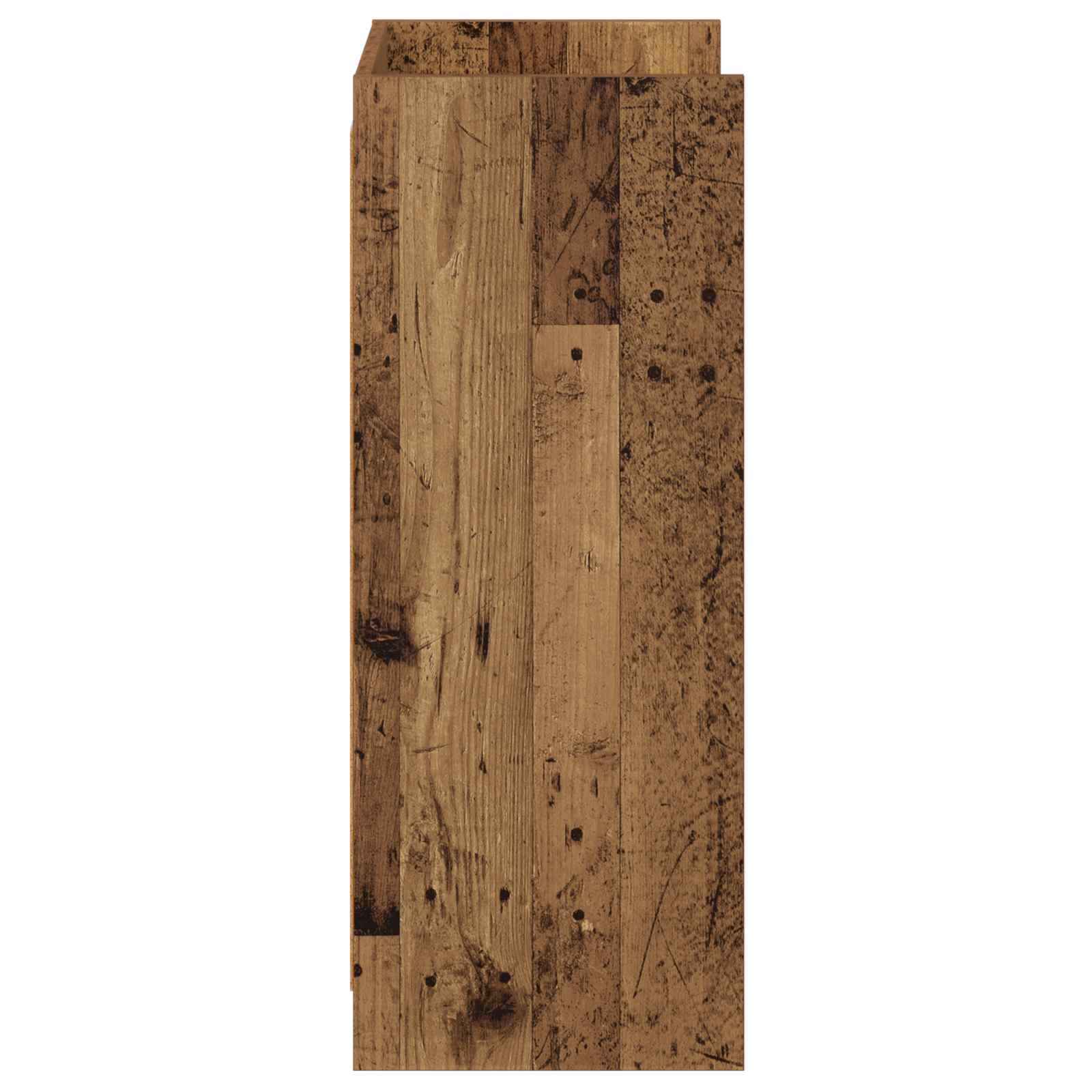 Schuhschrank mit Speicher Altholz 48 x 36 x 92 cm Holzwerkstoff