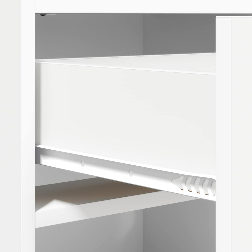 Schuhschrank mit Schubladen Weiß 48 x 36 x 92 cm Holzwerkstoff