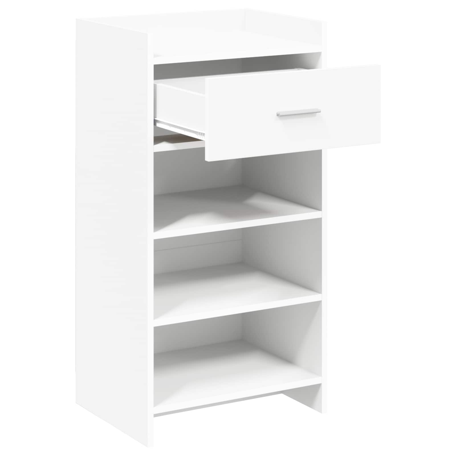 Schuhschrank mit Schubladen Weiß 48 x 36 x 92 cm Holzwerkstoff