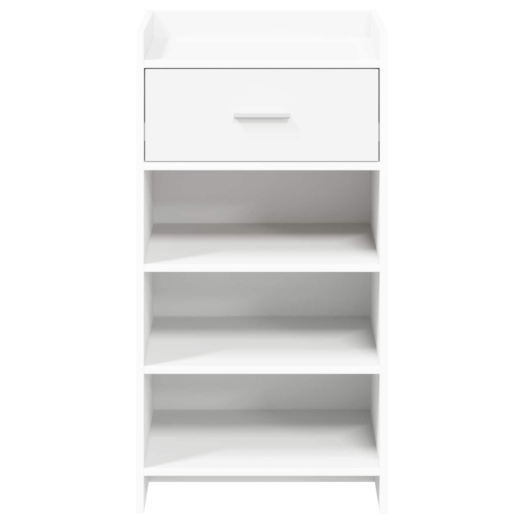 Schuhschrank mit Schubladen Weiß 48 x 36 x 92 cm Holzwerkstoff