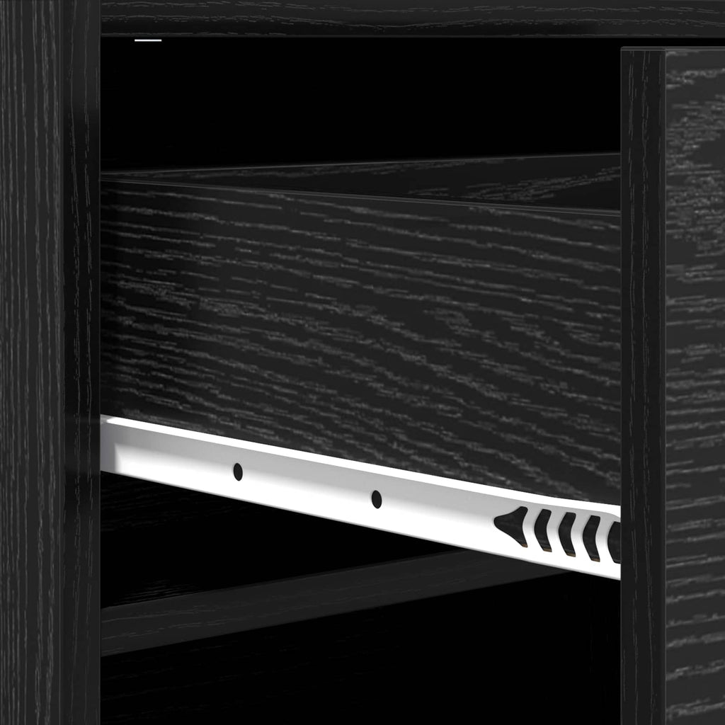 Schuhschrank Schwarze Eiche 48 x 36 x 92 cm Holzwerkstoff