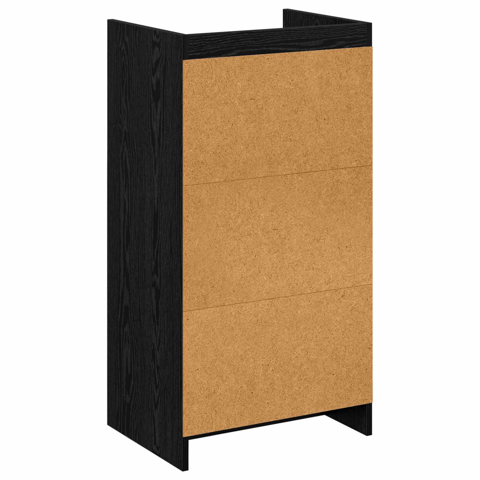 Schuhschrank Schwarze Eiche 48 x 36 x 92 cm Holzwerkstoff