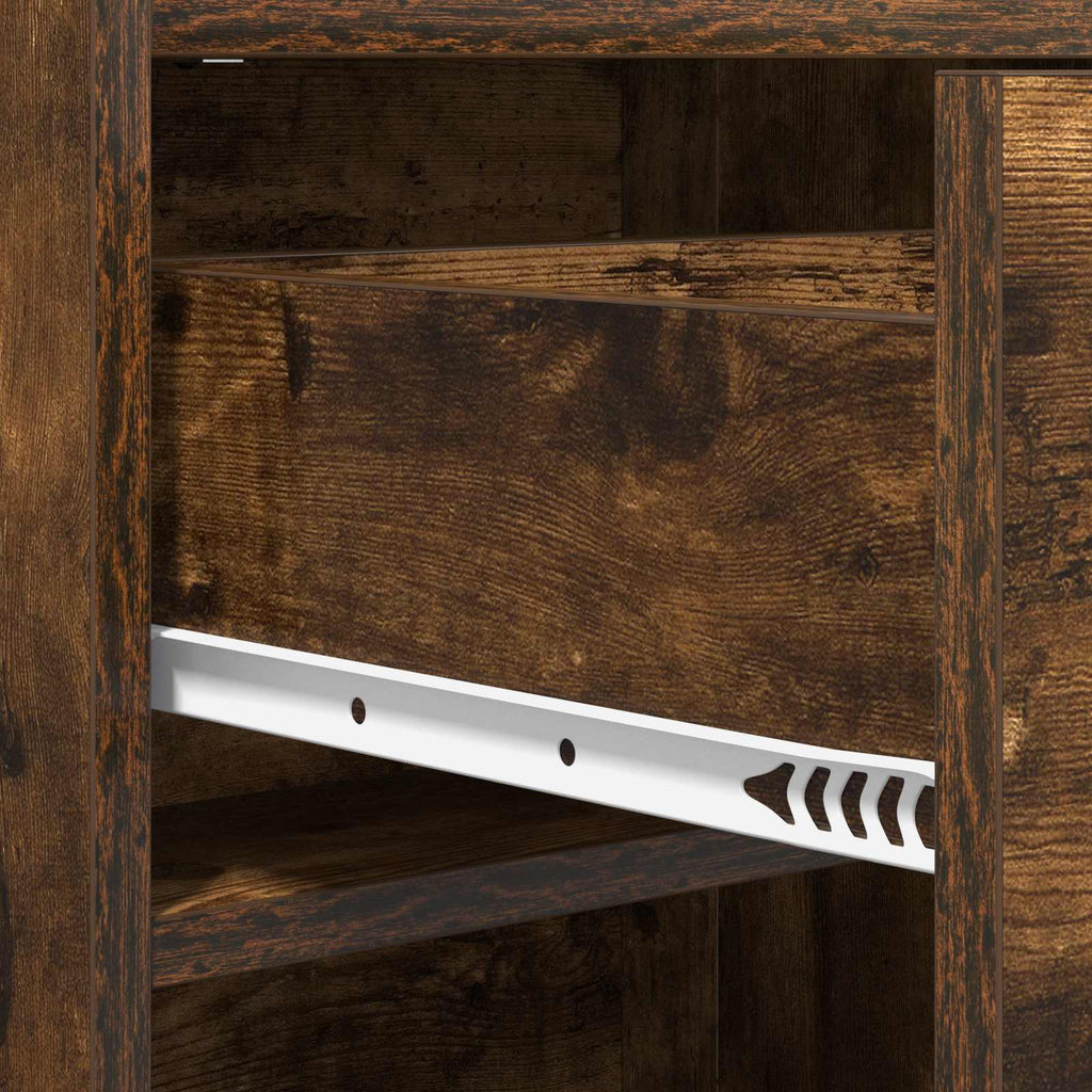 Schuhschrank Geräucherte Eiche 48 x 36 x 92 cm Holzwerkstoff