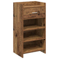 Schuhschrank mit Speicher Altholz 48 x 36 x 92 cm Holzwerkstoff