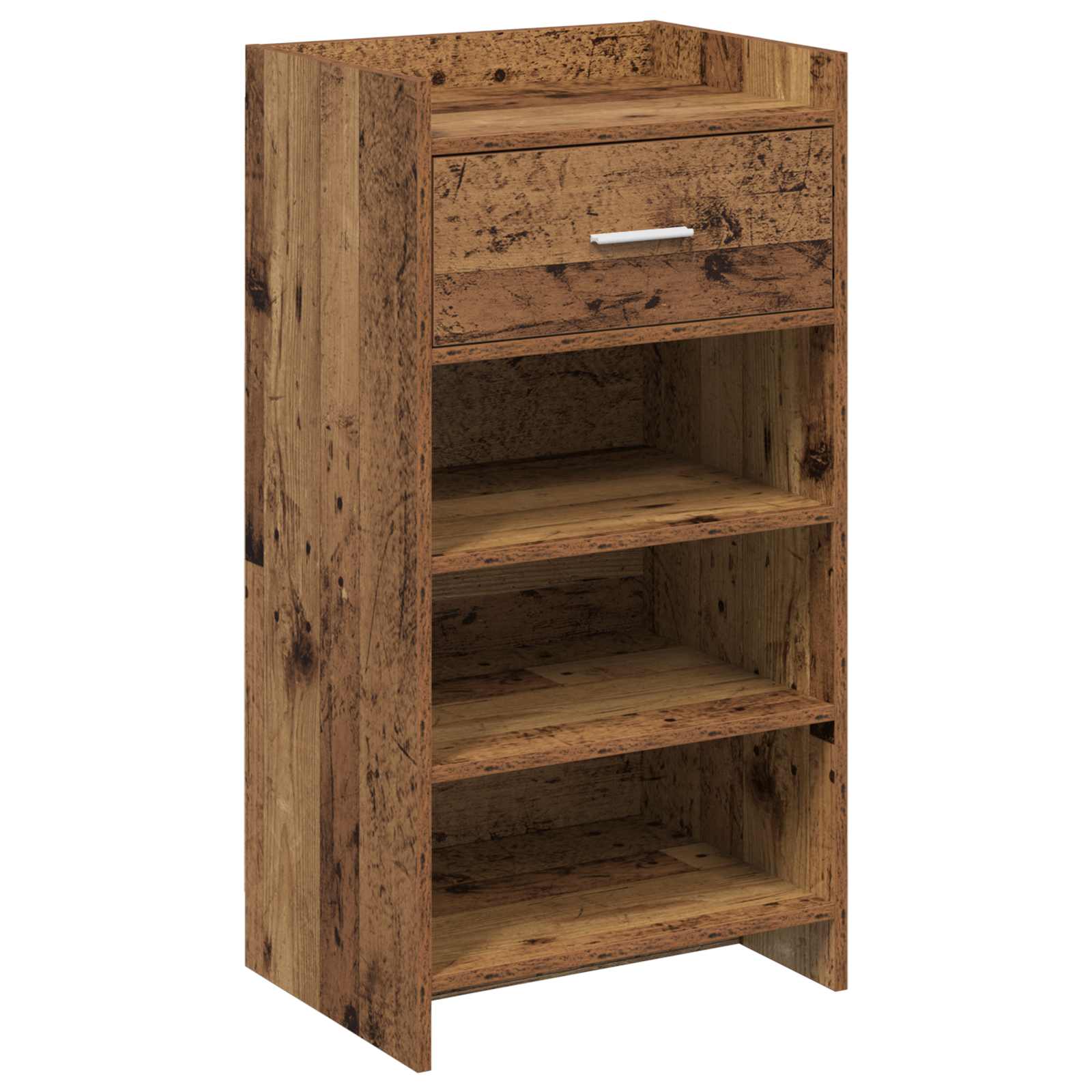 Schuhschrank mit Speicher Altholz 48 x 36 x 92 cm Holzwerkstoff