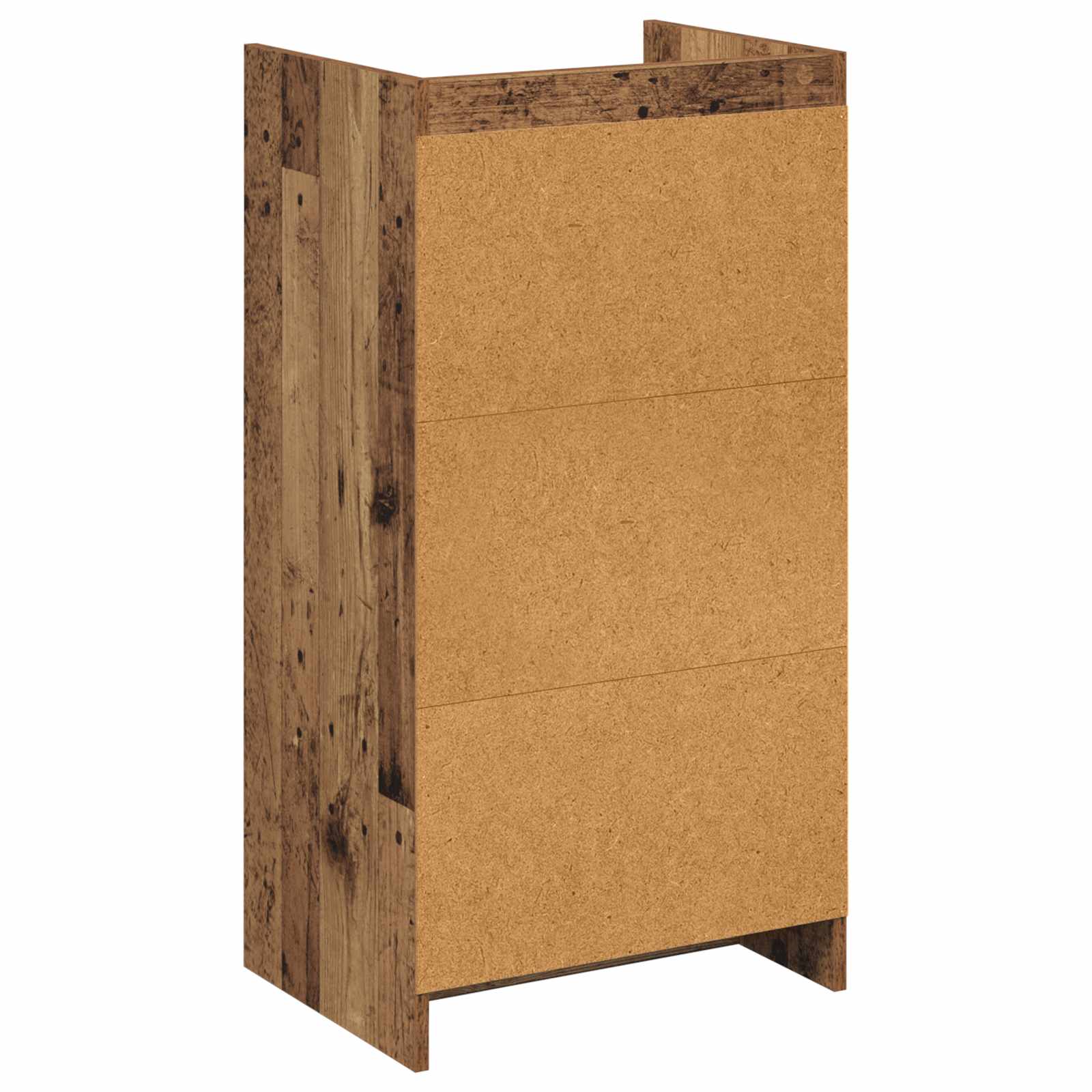 Schuhschrank mit Speicher Altholz 48 x 36 x 92 cm Holzwerkstoff