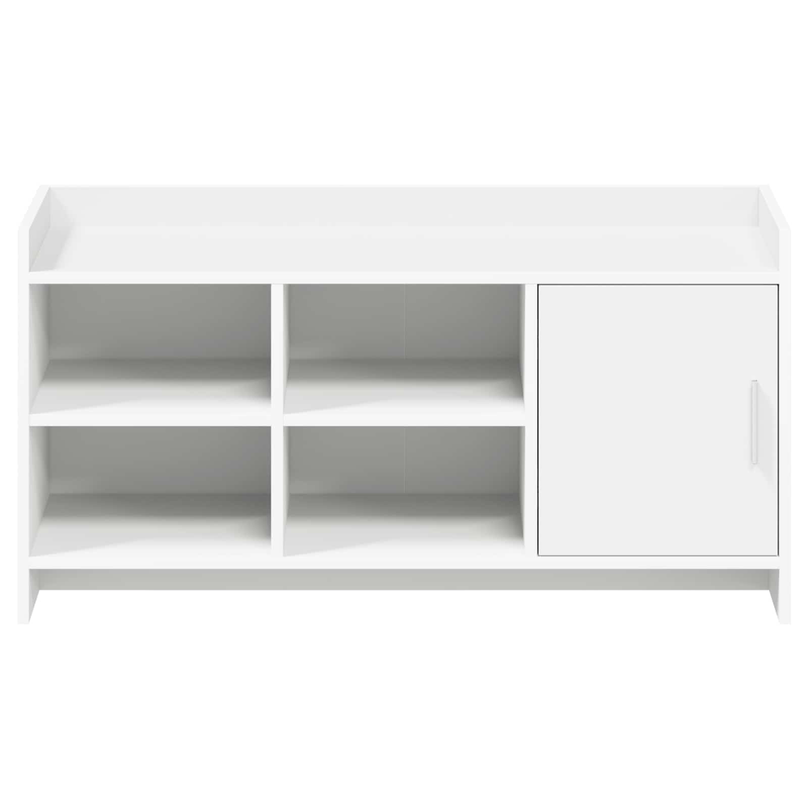 Schuhschrank mit Speicher Weiß 100 x 39,5 x 51 cm Holzwerkstoff