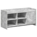 Schuhschrank mit Tür Betongrau 100 x 39,5 x 51 cm Holzwerkstoff