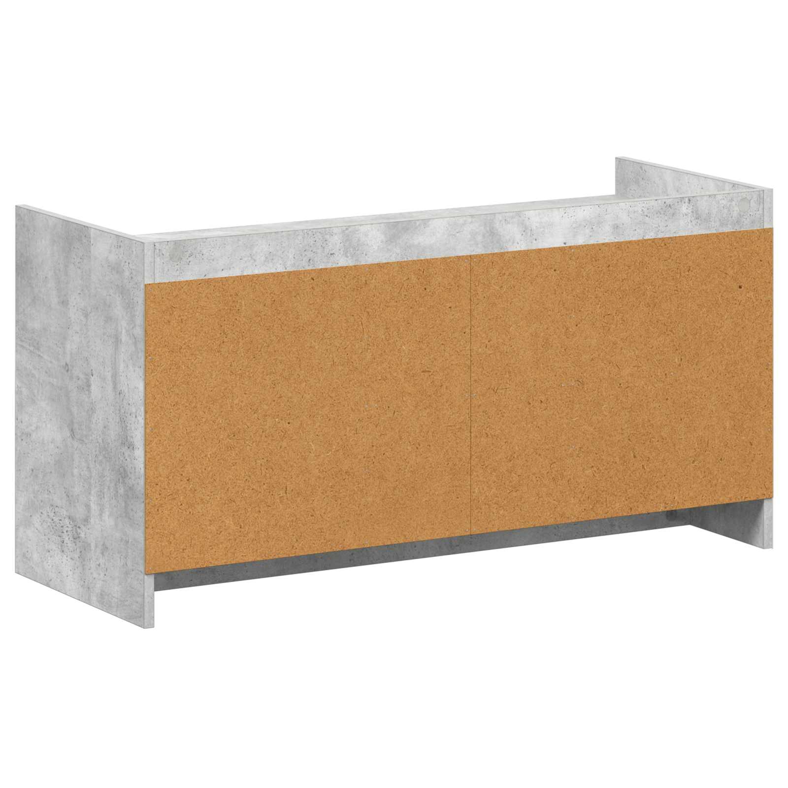 Schuhschrank mit Tür Betongrau 100 x 39,5 x 51 cm Holzwerkstoff