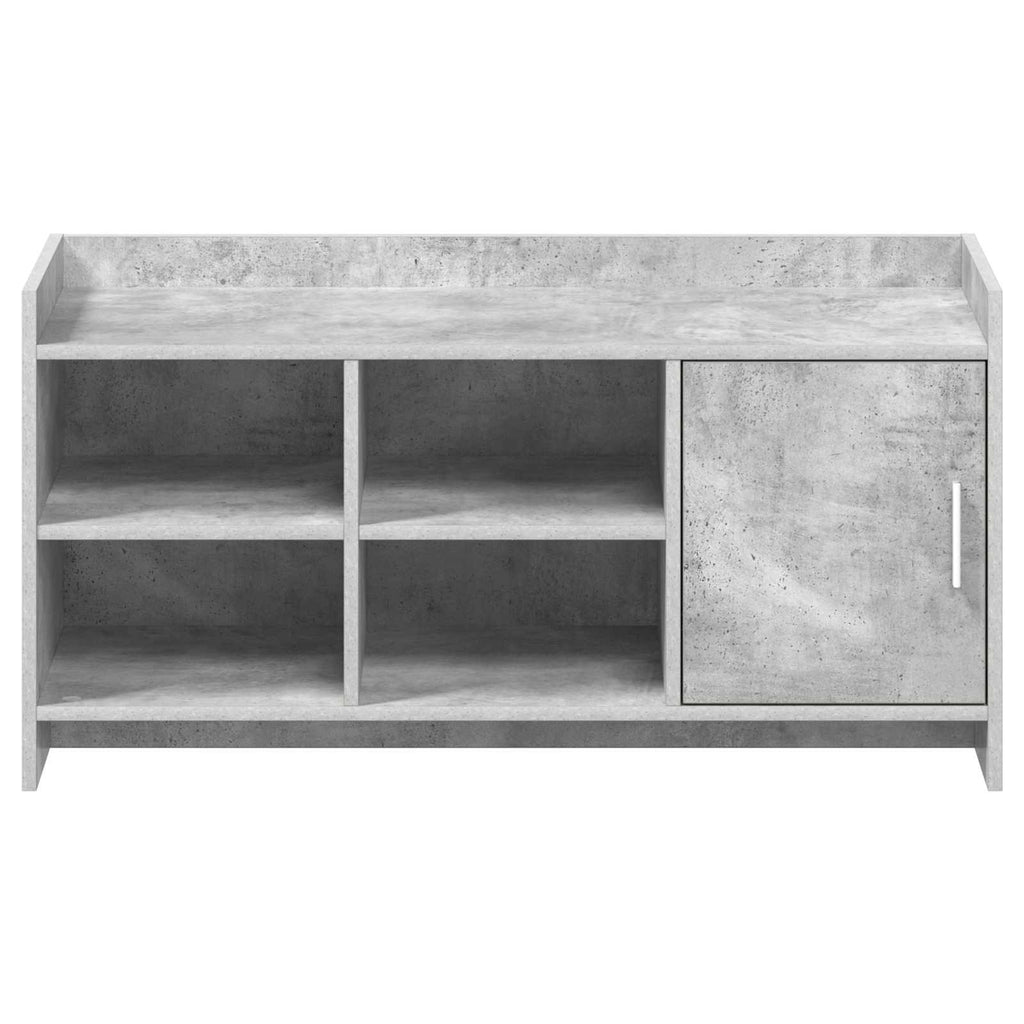 Schuhschrank mit Tür Betongrau 100 x 39,5 x 51 cm Holzwerkstoff