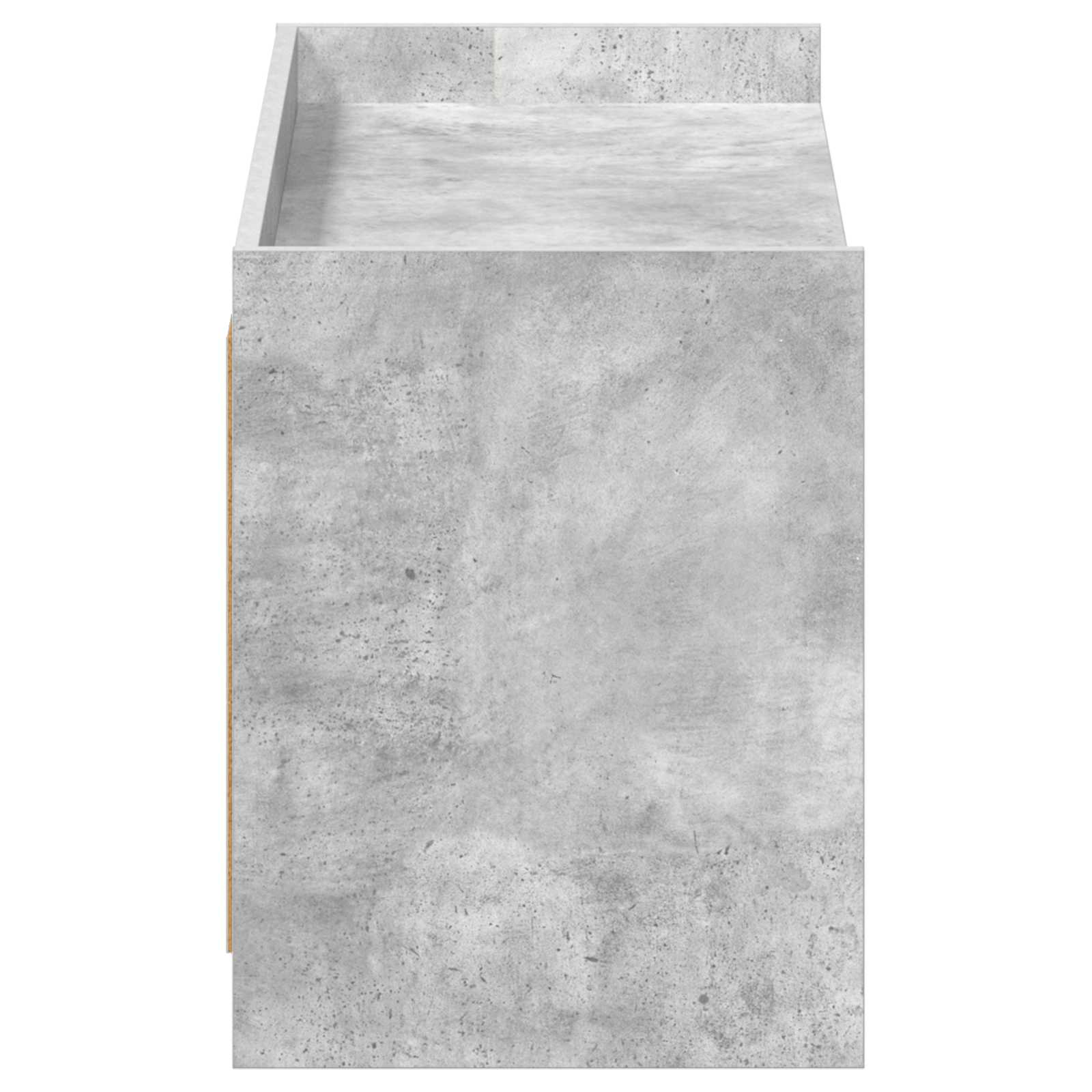 Schuhschrank mit Tür Betongrau 100 x 39,5 x 51 cm Holzwerkstoff