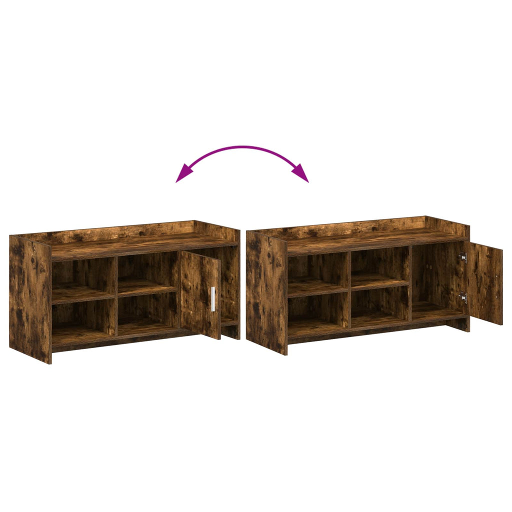 Schuhschrank Geräucherte Eiche 100 x 39,5 x 51 cm Holzwerkstoff