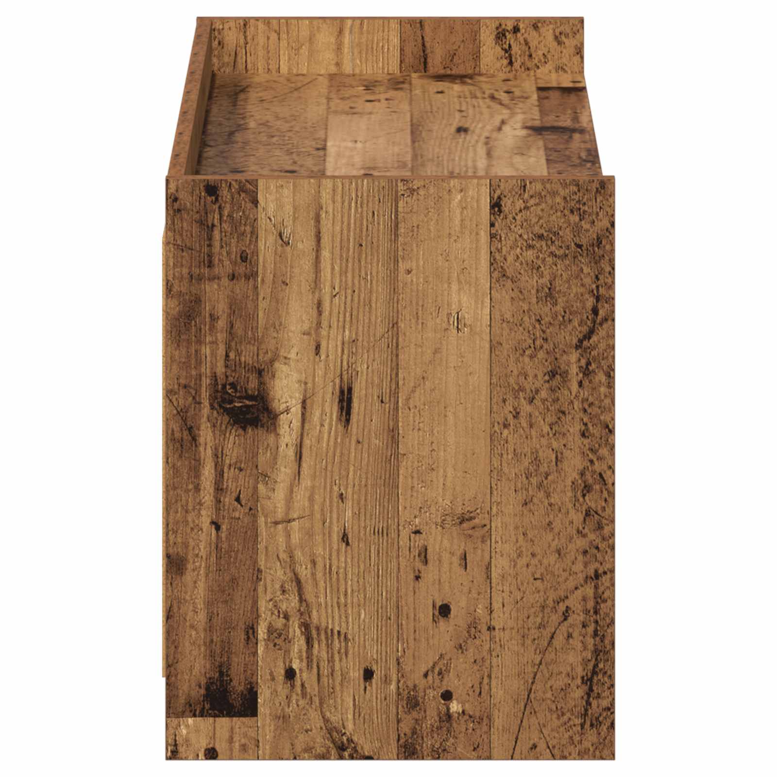 Schuhschrank mit Tür Altholz 100 x 39,5 x 51 cm Holzwerkstoff