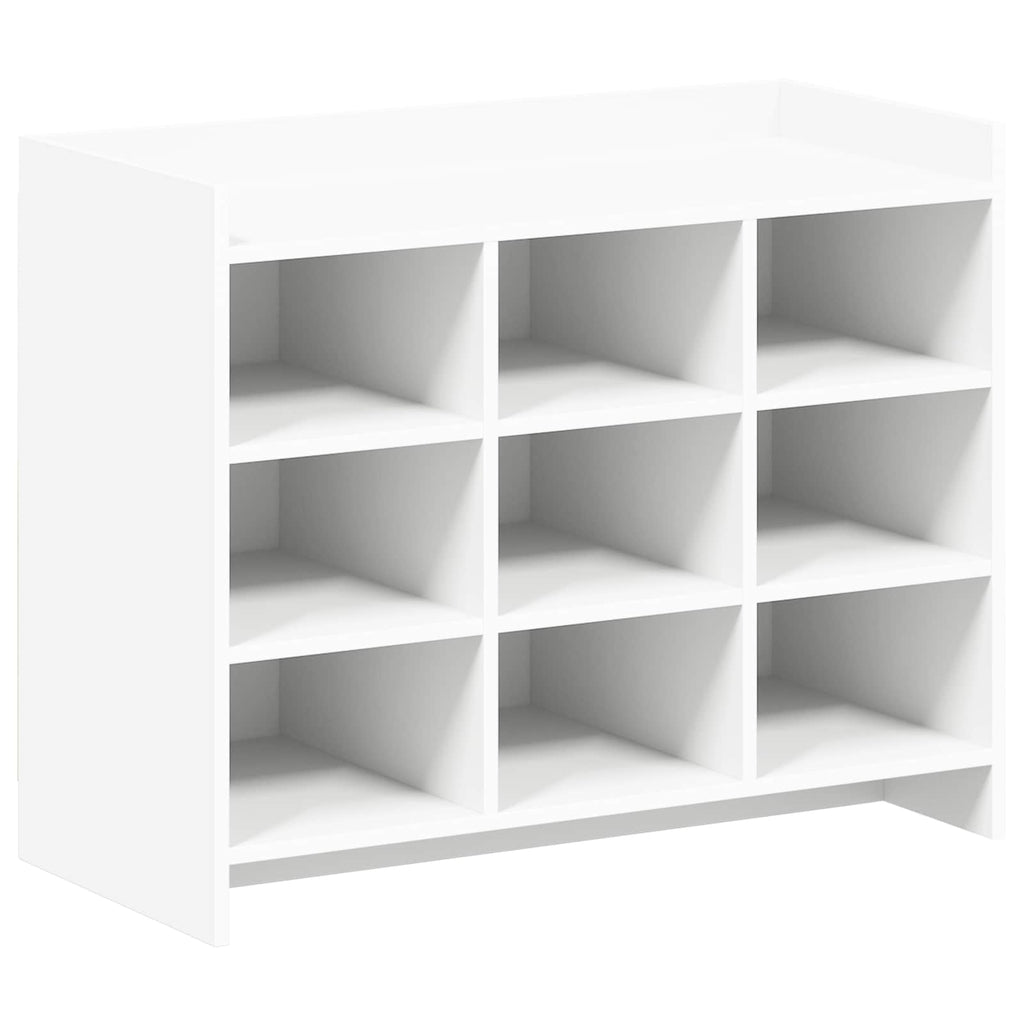 Schuhschrank mit Speicher Weiß 85 x 39,5 x 70 cm Holzwerkstoff