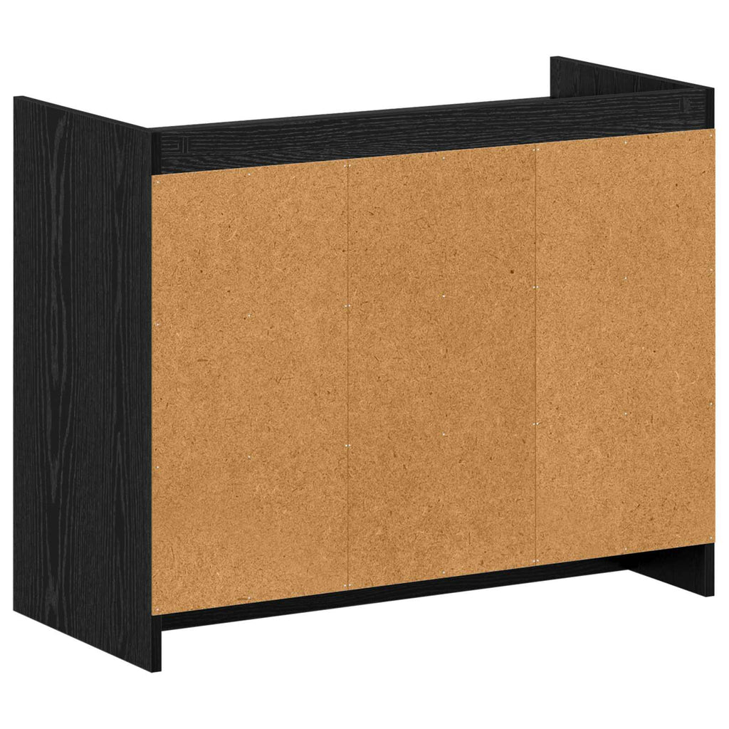 Schuhschrank Schwarze Eiche 85 x 39,5 x 70 cm Holzwerkstoff