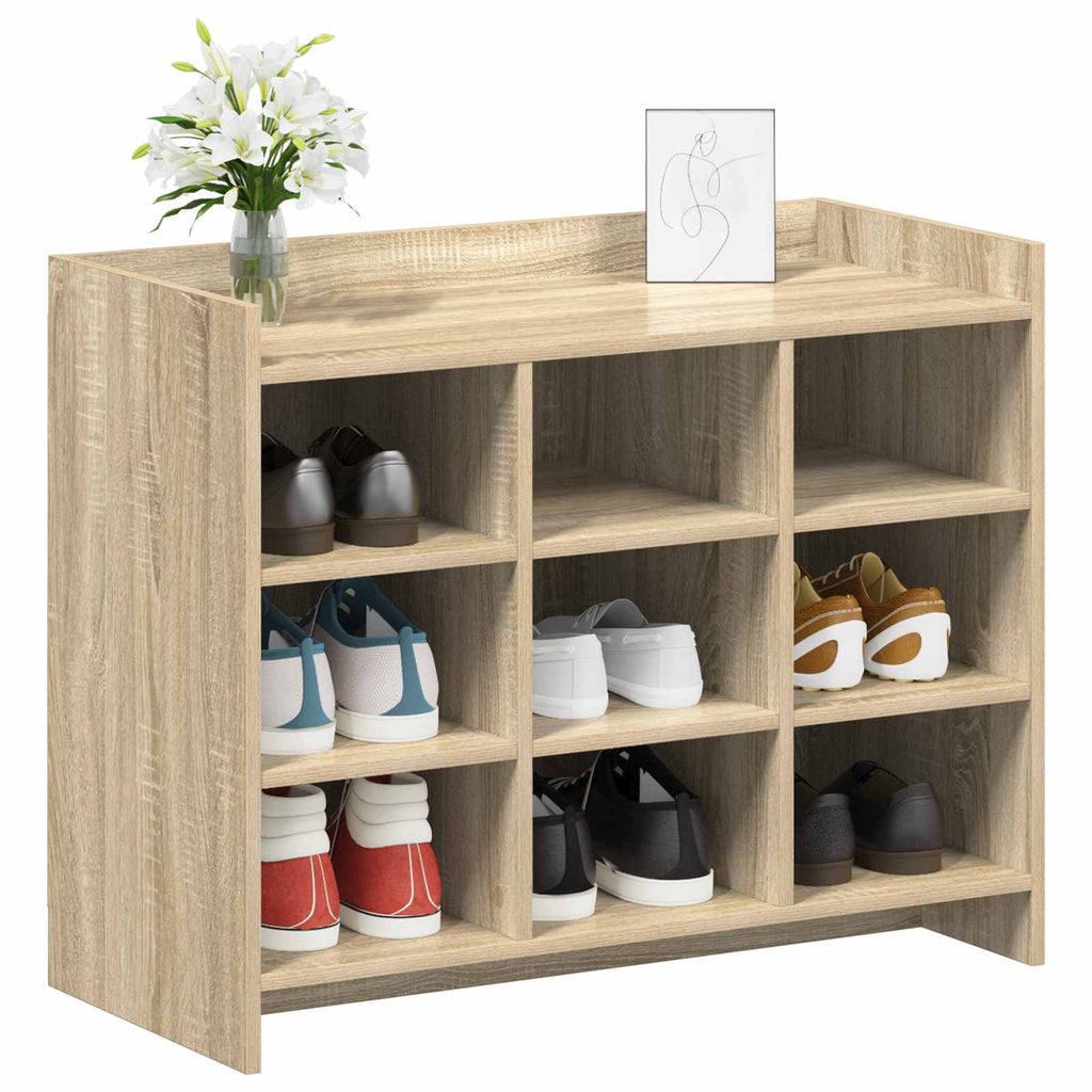 Schuhschrank Sonoma-Eiche 85 x 39,5 x 70 cm Holzwerkstoff