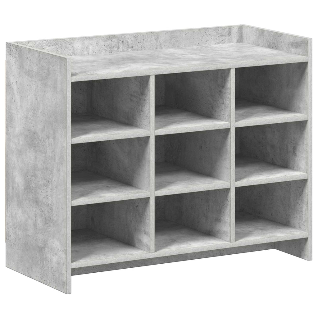 Schuhschrank Betongrau 85 x 39,5 x 70 cm Holzwerkstoff