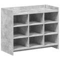 Schuhschrank Betongrau 85 x 39,5 x 70 cm Holzwerkstoff