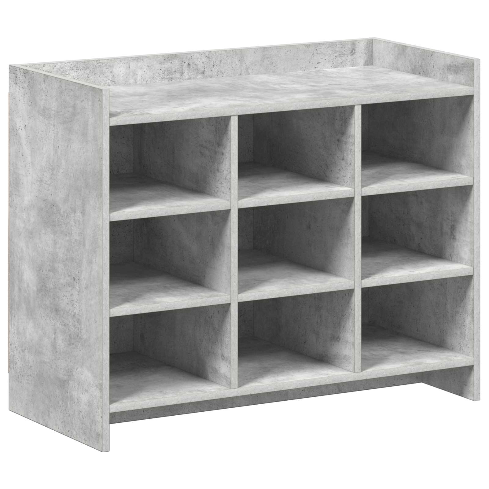 Schuhschrank Betongrau 85 x 39,5 x 70 cm Holzwerkstoff