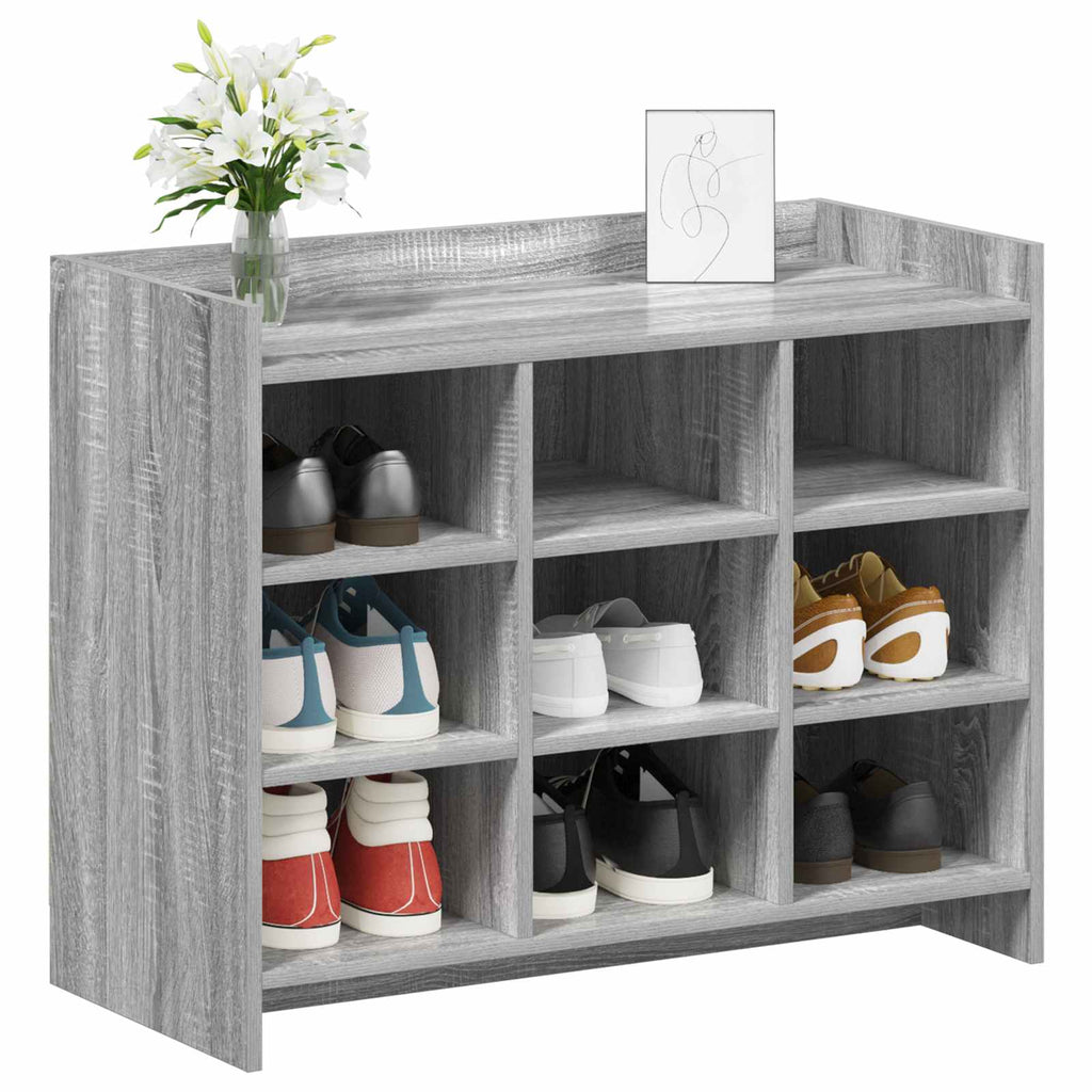 Schuhschrank Grau Sonoma 85 x 39,5 x 70 cm Holzwerkstoff