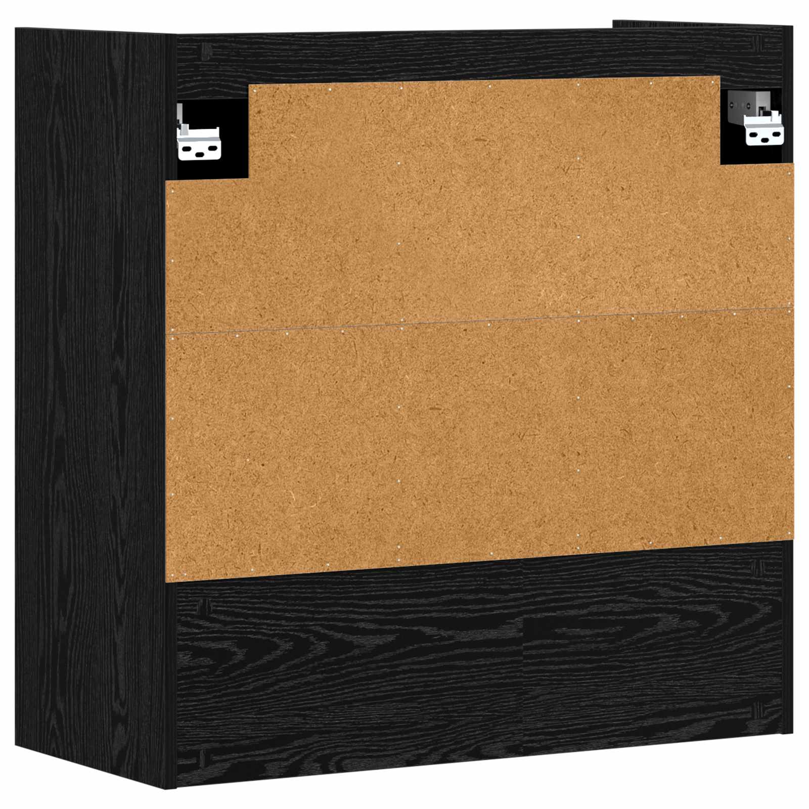 Wandregal Wandhalterung Schwarze Eiche 80 x 36 x 80 cm