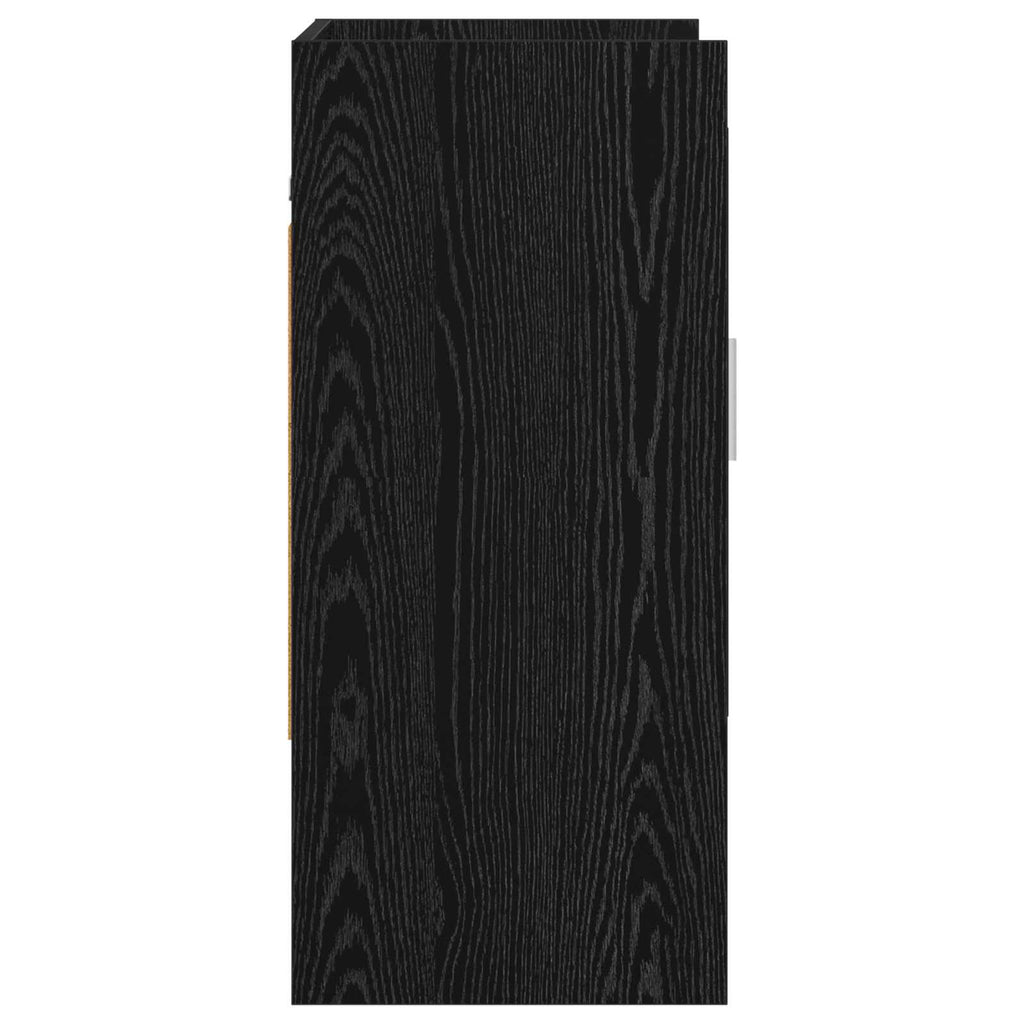 Wandregal Wandhalterung Schwarze Eiche 80 x 36 x 80 cm