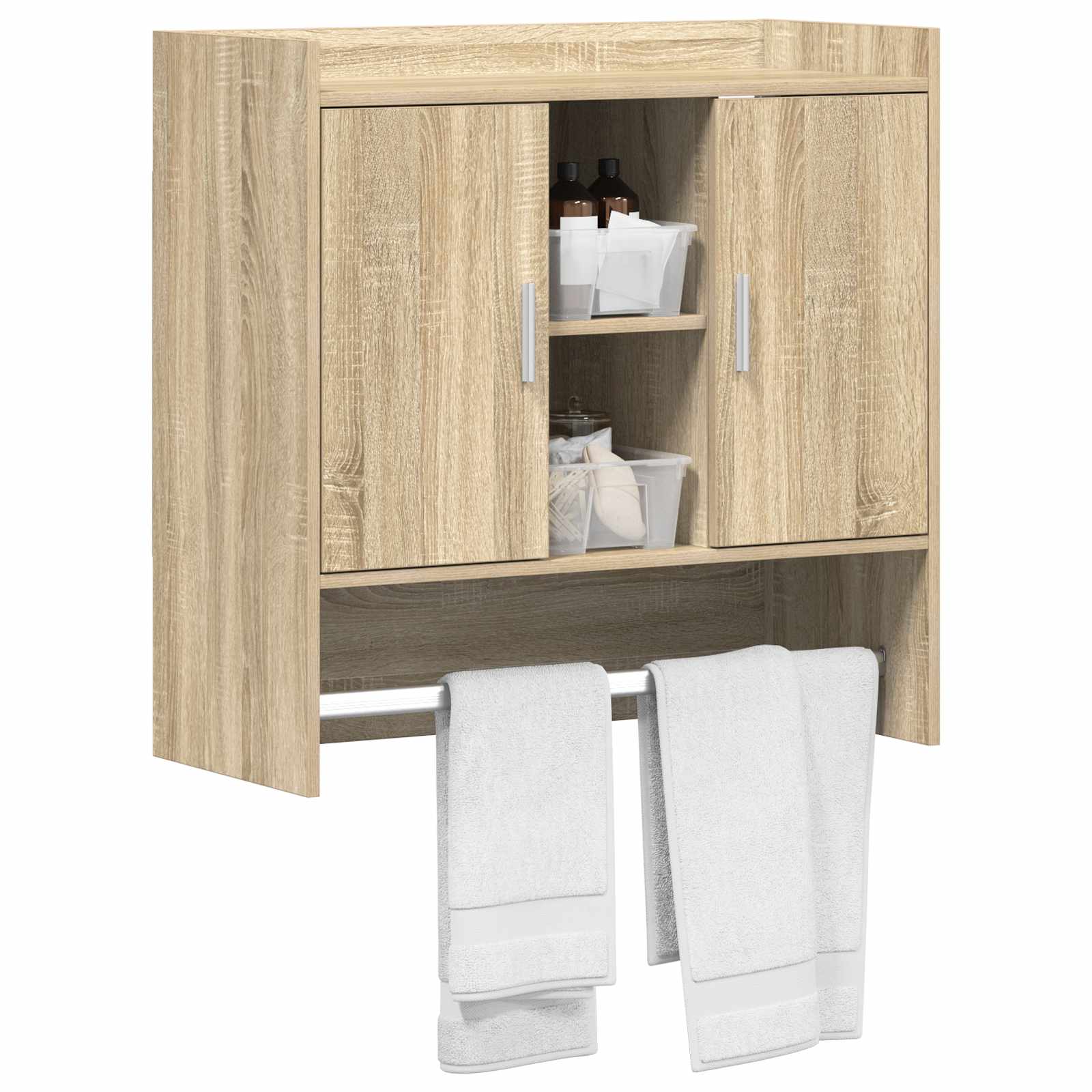 Wandregal Wandhalterung Sonoma-Eiche 80 x 36 x 80 cm