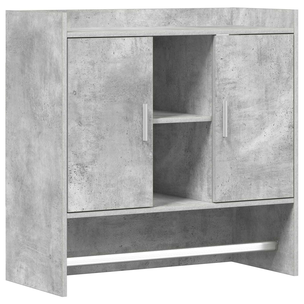 Wandregal Wandhalterung Betongrau 80 x 36 x 80 cm Holzwerkstoff
