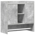 Wandregal Wandhalterung Betongrau 80 x 36 x 80 cm Holzwerkstoff