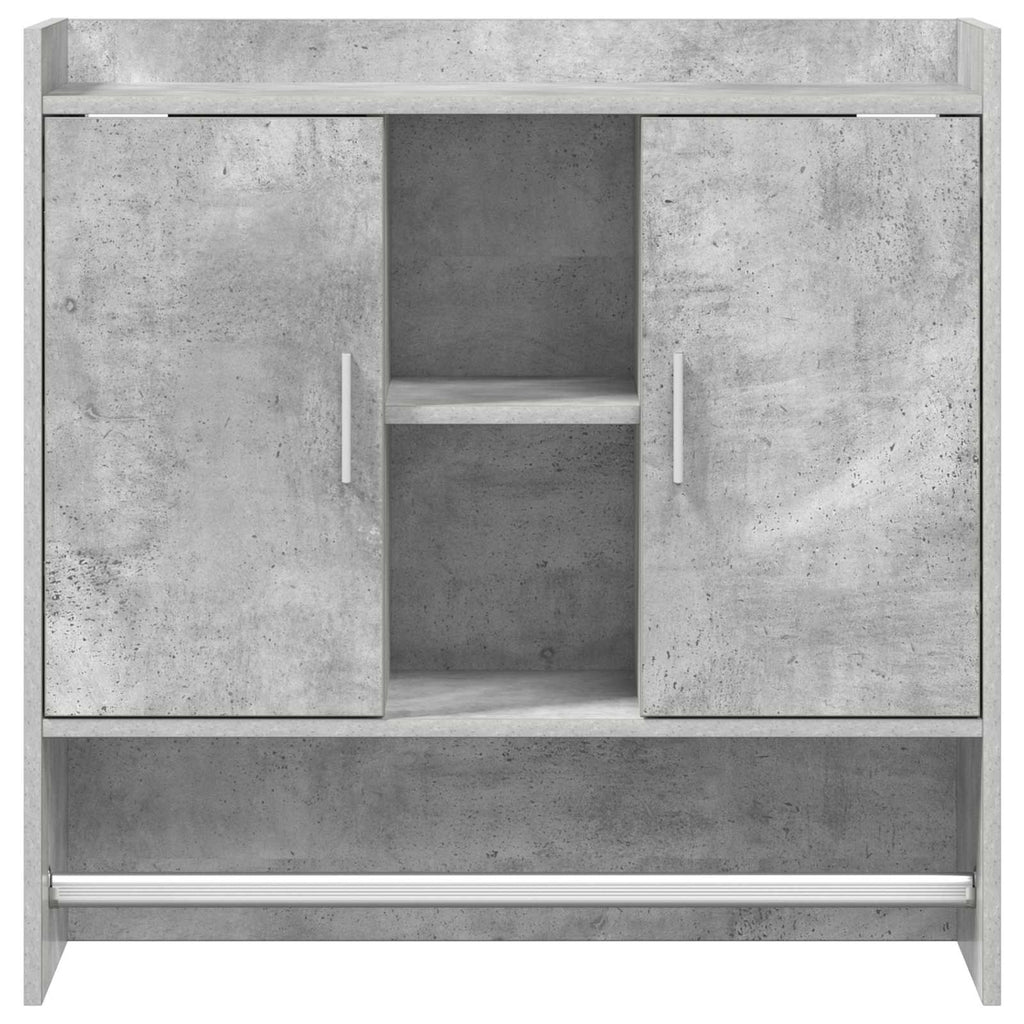 Wandregal Wandhalterung Betongrau 80 x 36 x 80 cm Holzwerkstoff