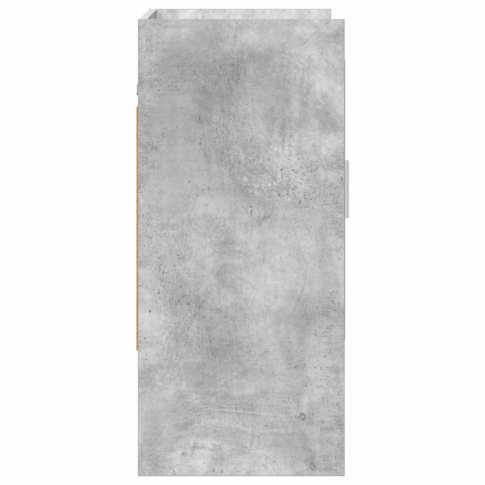 Wandregal Wandhalterung Betongrau 80 x 36 x 80 cm Holzwerkstoff