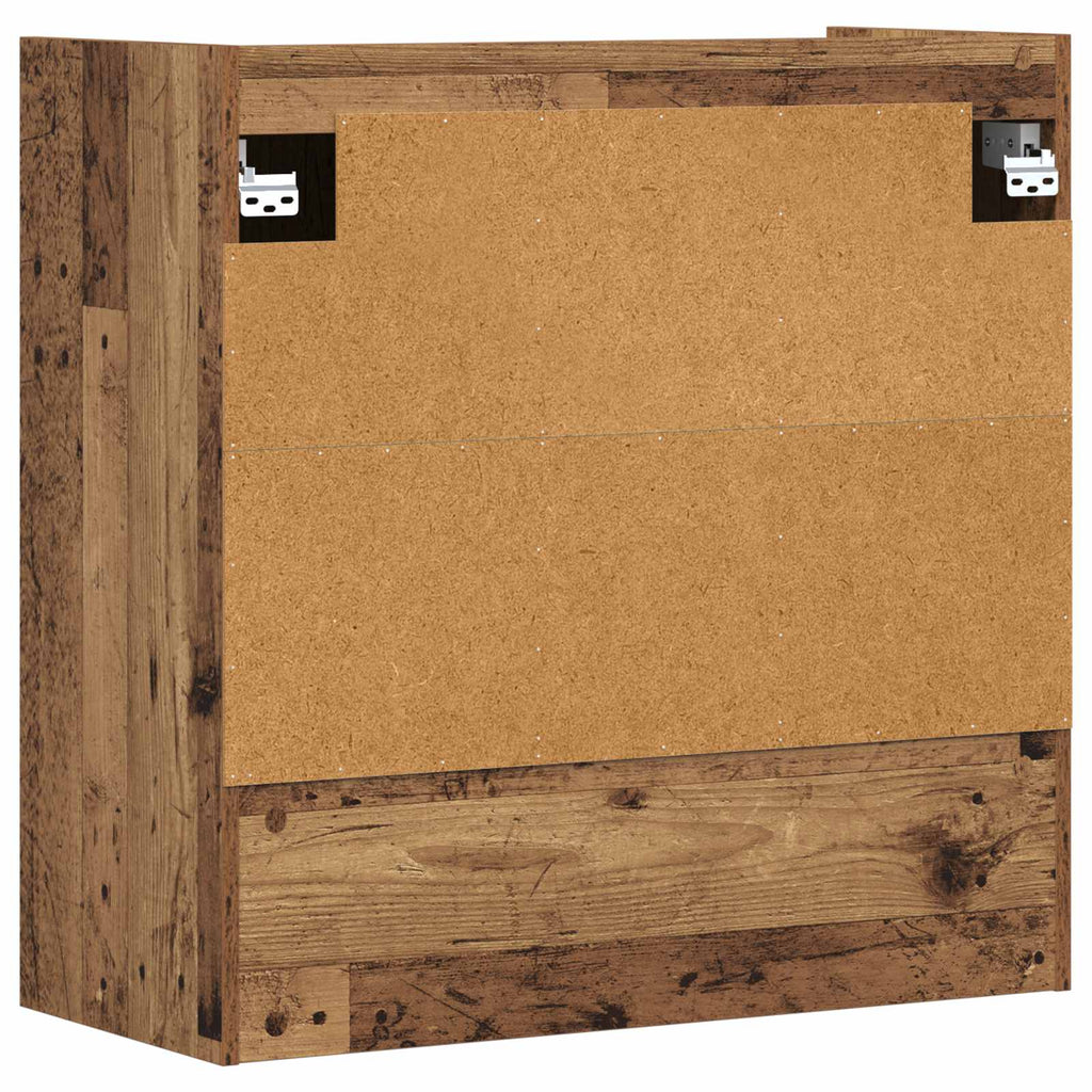 Wandregal Wandhalterung Altholz 80 x 36 x 80 cm Holzwerkstoff
