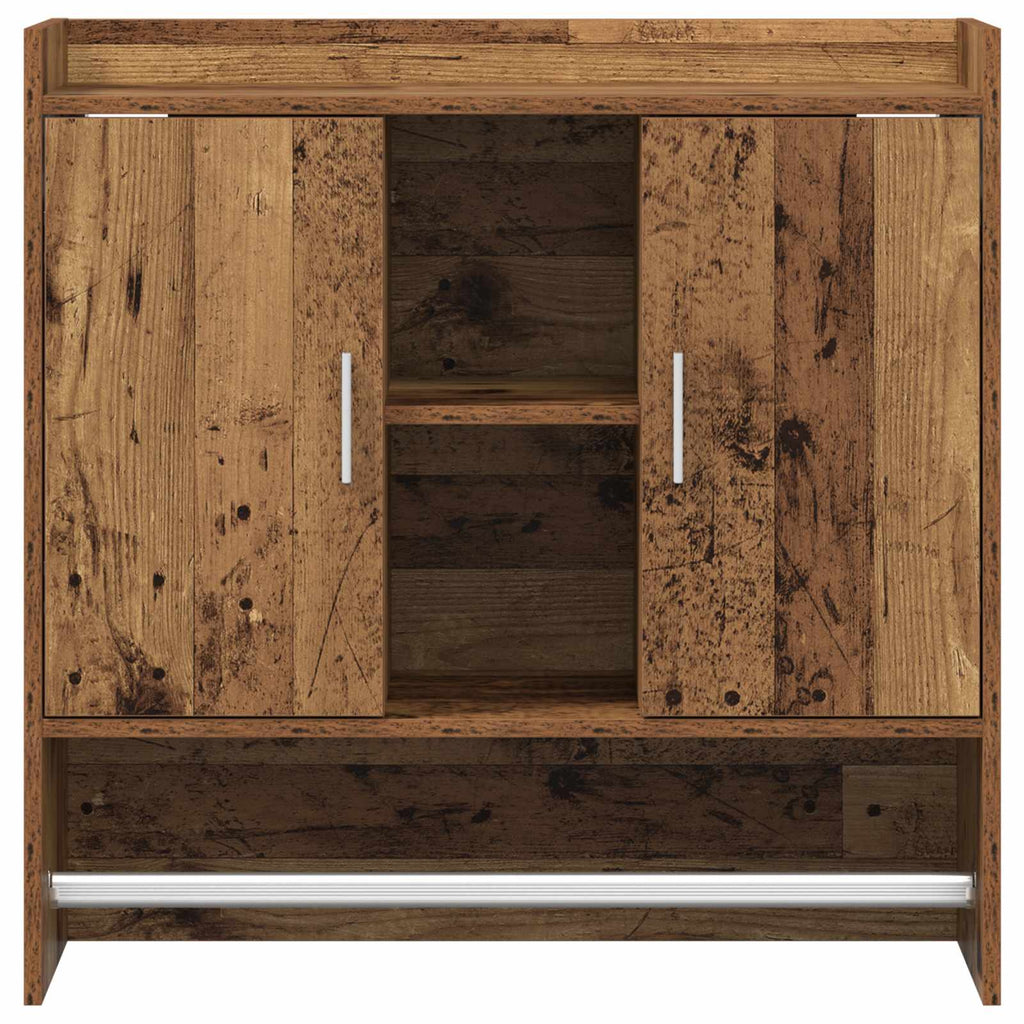 Wandregal Wandhalterung Altholz 80 x 36 x 80 cm Holzwerkstoff