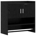Wandregal Wandhalterung Schwarze Eiche 80 x 36 x 80 cm
