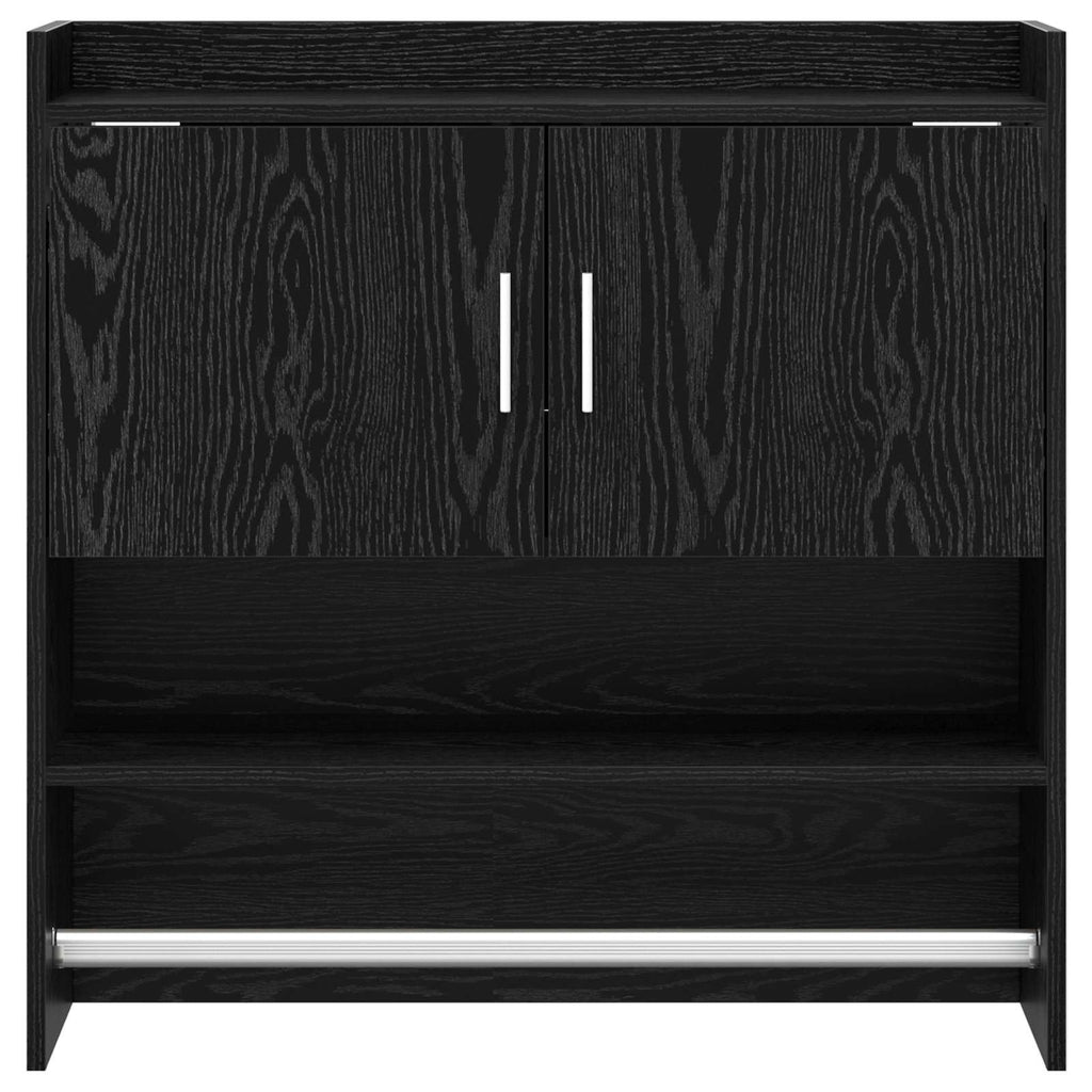 Wandregal Wandhalterung Schwarze Eiche 80 x 36 x 80 cm