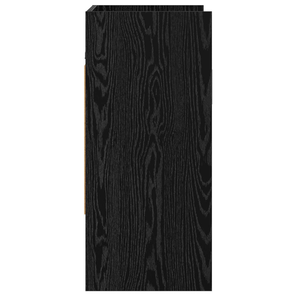 Wandregal Wandhalterung Schwarze Eiche 80 x 36 x 80 cm