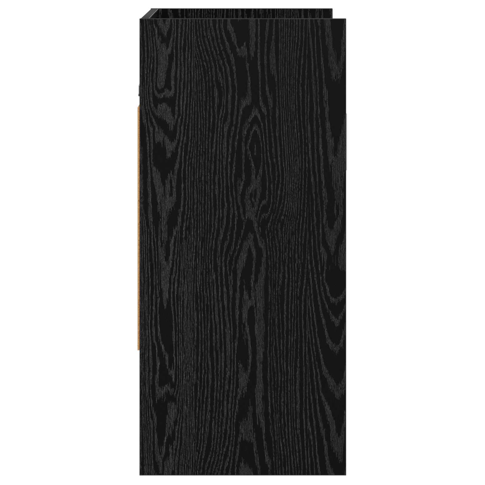 Wandregal Wandhalterung Schwarze Eiche 80 x 36 x 80 cm