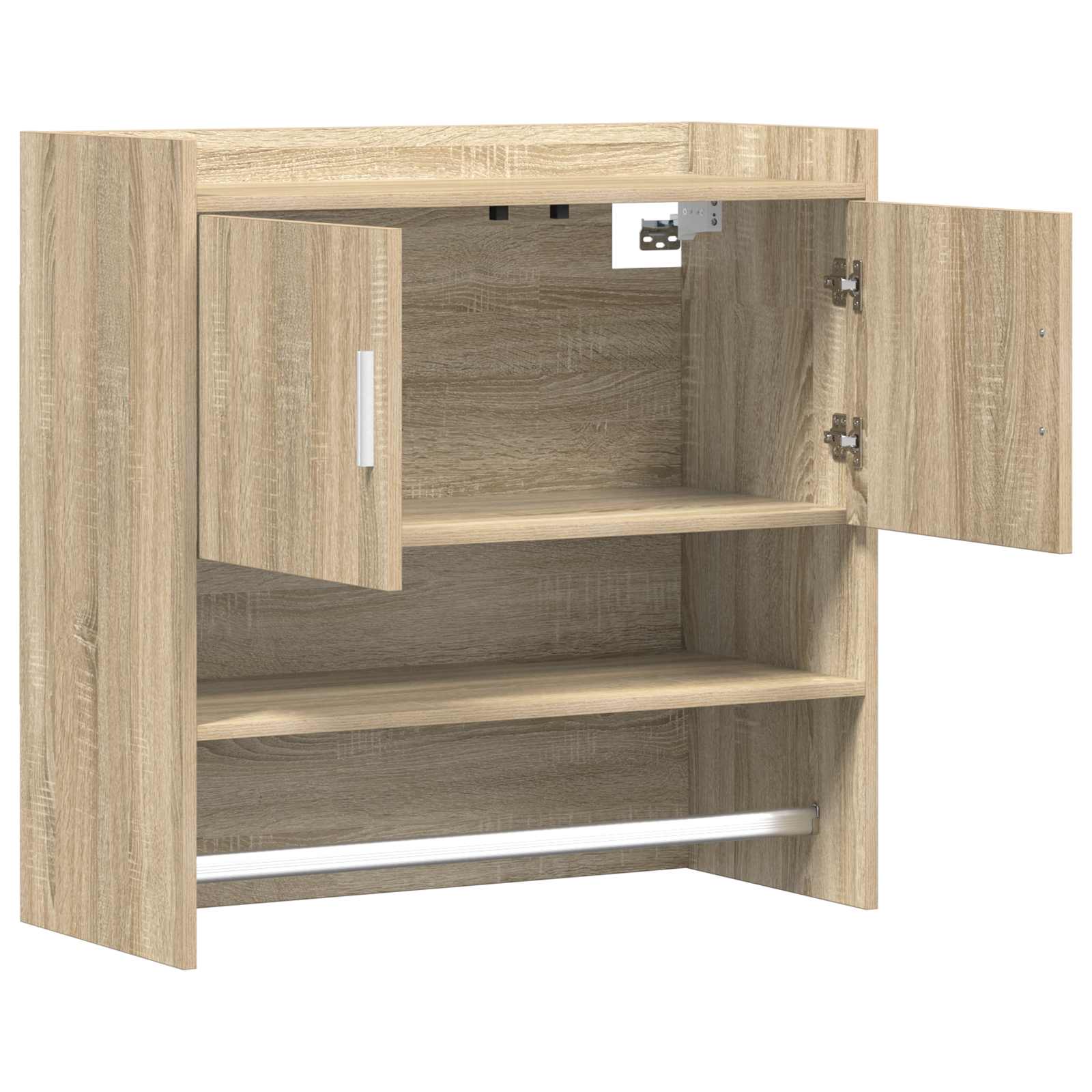 Wandregal Wandhalterung Sonoma-Eiche 80 x 36 x 80 cm