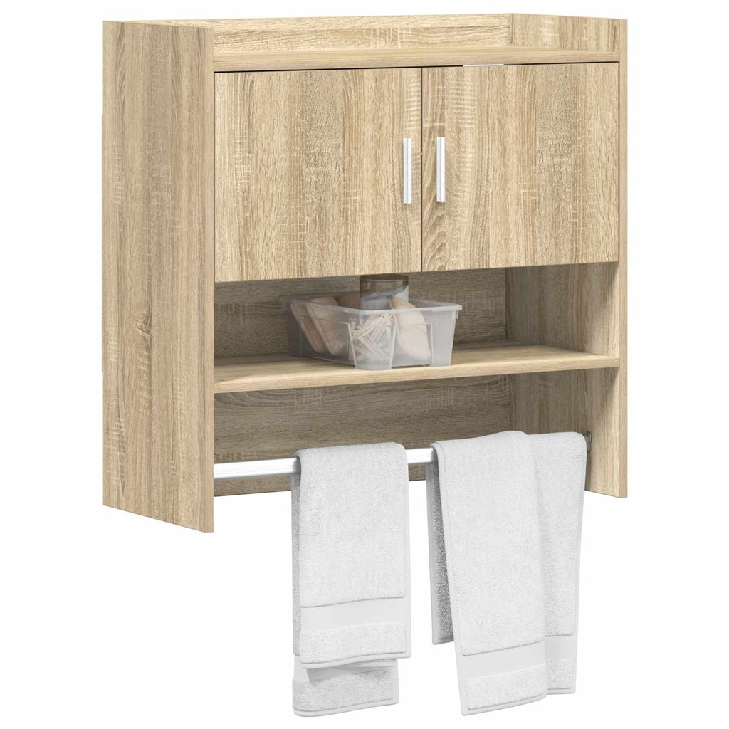 Wandregal Wandhalterung Sonoma-Eiche 80 x 36 x 80 cm