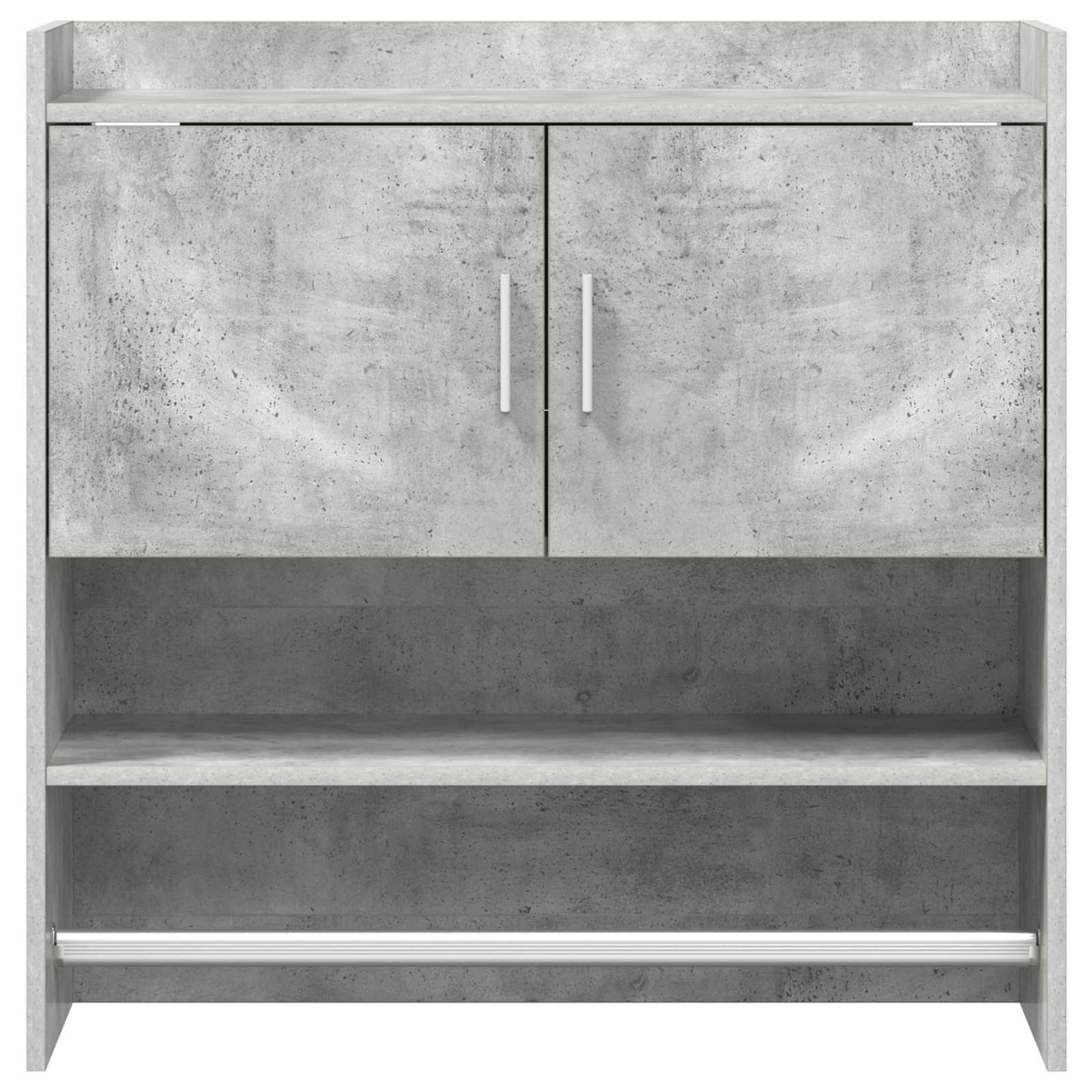 Wandregal Wandhalterung Betongrau 80 x 36 x 80 cm Holzwerkstoff