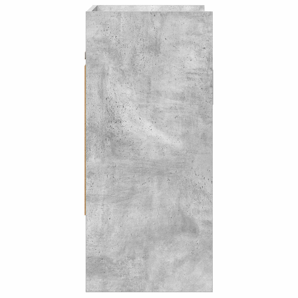 Wandregal Wandhalterung Betongrau 80 x 36 x 80 cm Holzwerkstoff